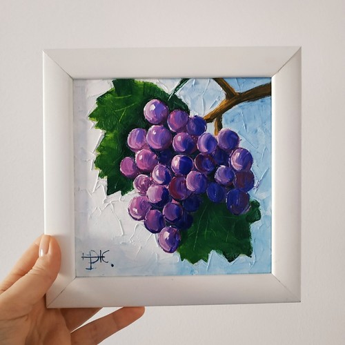 Pittura uva impasto dipinto - impasto,