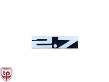 Scritta "2,7" in argento