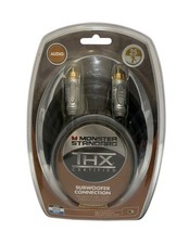 Cavo subwoofer certificato Monster THX 25 piedi connessione oro nuovo con scatola bassi più profondi