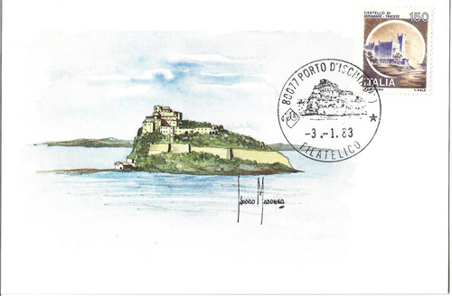 Italia 1983 cartolina - cartolina, castello