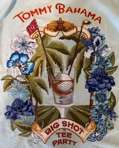 Camicia tommy bahama ricamata - tommy,