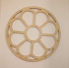 Telaio in legno Luminaria Salentina Rosone Cattedrale Artigianale Diametro 60 cm