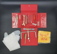 Olio Fiat kit attrezzi pinze chiave borsa 131 Abarth 130 X1/9 Rally 124 127 128 Sport