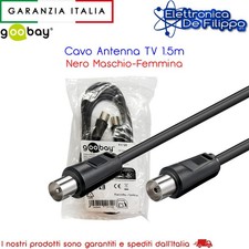 Cavo Antenna Nero 1,5m Per