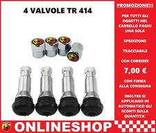 SET 4 VALVOLE CROMATE TR414 E