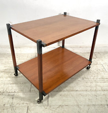 CARRELLO PORTAVIVANDE anni 60 VINTAGE BAR CART SERVING TROLLEY LEGNO Art Decò