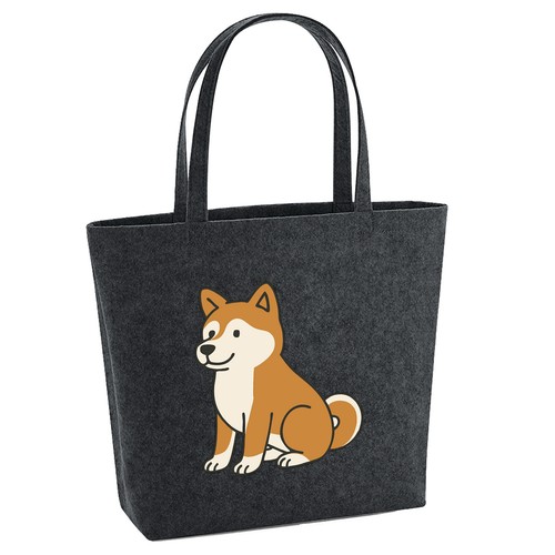 Shopper feltro akita inu - in,