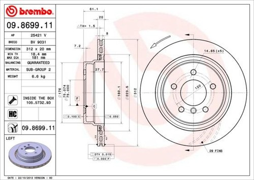 Coppia dischi freno brembo - freno,