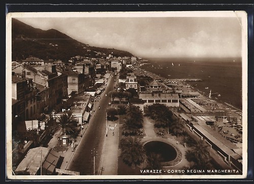 Cartolina varazze corso - cartolina, varazze,