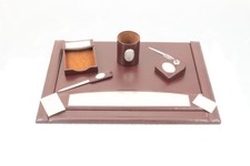 Set da scrivania porta penne sottobraccio tagliacarte portabiglietti