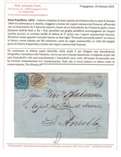 Stato pontificio 1854 lettera - stato,
