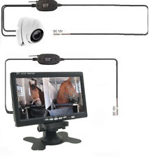 kit telecamera e monitor 7" wireless Senza Fili Video trasporto Trailer cavalli