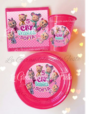 Kit 24pz piatti bicchieri cry - piatti,