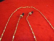 Occhiali da Vista Supporto 76.2cm 14KT Placcato Oro 2MM Singapore Catena