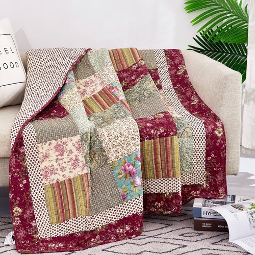 Tache borgogna patchwork - borgogna,