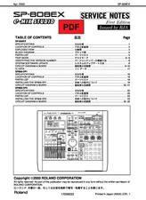 Roland SP-808EX Service Manual with Electronic Schematics (ENG / JAP)