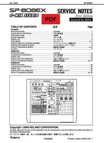 Roland 808ex service - roland,
