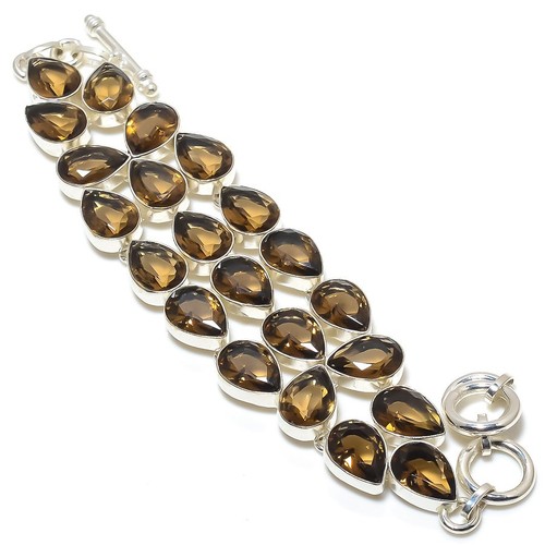 Bracciale topazio fumè - bracciale,