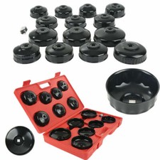 KIT 15 PEZZI CHIAVI CHIAVE A TAZZA PER FILTRO OLIO UNIVERSALE CHROME VANADIUM