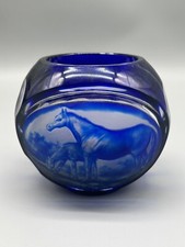 Vaso vetro blu - vaso,