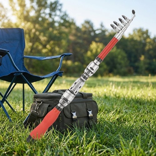 Canna telescopica fibra - telescopica, di