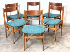 SET 6 SEDIE VINTAGE  ANNI 60 VINTAGE M.ITALY MODERNARIATO INTERIOR DESIGN CHAIR