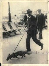 1923 Press Photo Man Walking