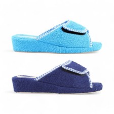 Ciabatte donna estive spugna regolabili strappo aperte bagno antiscivolo 4cm 