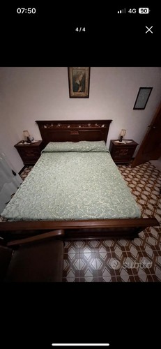 Letto comodini legno - e, in