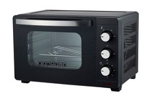 FORNO FORNETTO ELETTRICO 20 LITRI 1280W TIMER CON GRIGLIA E TEGLIA COLORE NERO