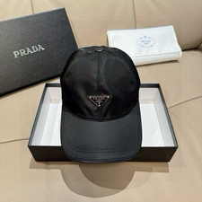 Prada Black nylon baseball cap