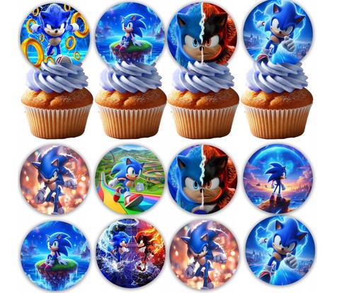 Sonic riccio blu commestibile - blu,