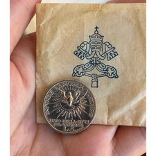 VATICANO 5 LIRE 1939 SEDE VACANTE FIOR DI CONIO ARGENTO SILVER UNC