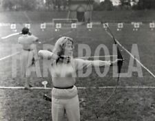 Foto Vintage Sport Torneo Ambrosiano di tiro con l'arco stampa 27x21 cm