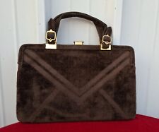 Borsa Vintage In Velluto Marrone ROBERTA DI CAMERINO