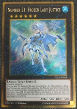 NUMBER 21: FROZEN LADY JUSTICE Oro Segreta PGL2 EN018 1 Ed Yu-Gi-Oh!