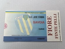 juve stabia-savoia biglietto Calcio 1998/99(Juventus,Lazio,Inter,Roma,napoli)