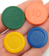 FICHES DA GIOCO  LOTTO 4 PEZZI