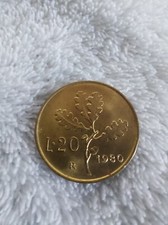 Moneta  20 LIRE QUERCIA 1980