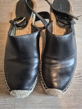 Scarpe Pelle  Sandali Celine  Leder Sandalen N°39  Nero