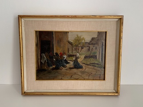 Dipinto olio con - olio,