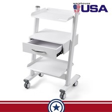 Carrello odontoiatrico mobile 3 strati carrello strumenti medico presa e cassetto