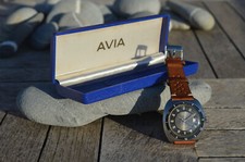 AVIA MARINO OVERSIZED STAINLESS STEEL 39MM AUTOMATIC VINTAGE DIVER WATCH + BOX