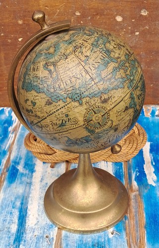 Mappamondo ottone carta - in,