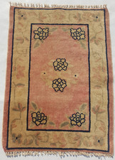 Tappeto vintage tibetano fatto