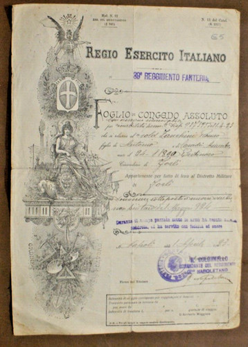 X027 regio esercito congedo - esercito,
