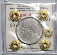 Regno d'italia 50 Centesimi 1920 Liscio qSPL Vittorio Emanuele III Monete