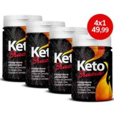 KETO BRUCIA 4x1 Integratore Alimentare Dimagrante Forte Offerta 240 compresse