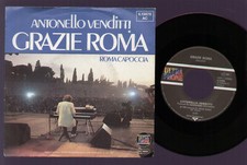 7" ANTONELLO VENDITTI GRAZIE ROMA / ROMA CAPOCCIA 1983 GERMANY SCUDETTO CALCIO