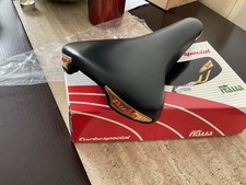 Sella NOS In Box 1991 Vintage Selle Italia Turbo Special Pelle Nera Rara